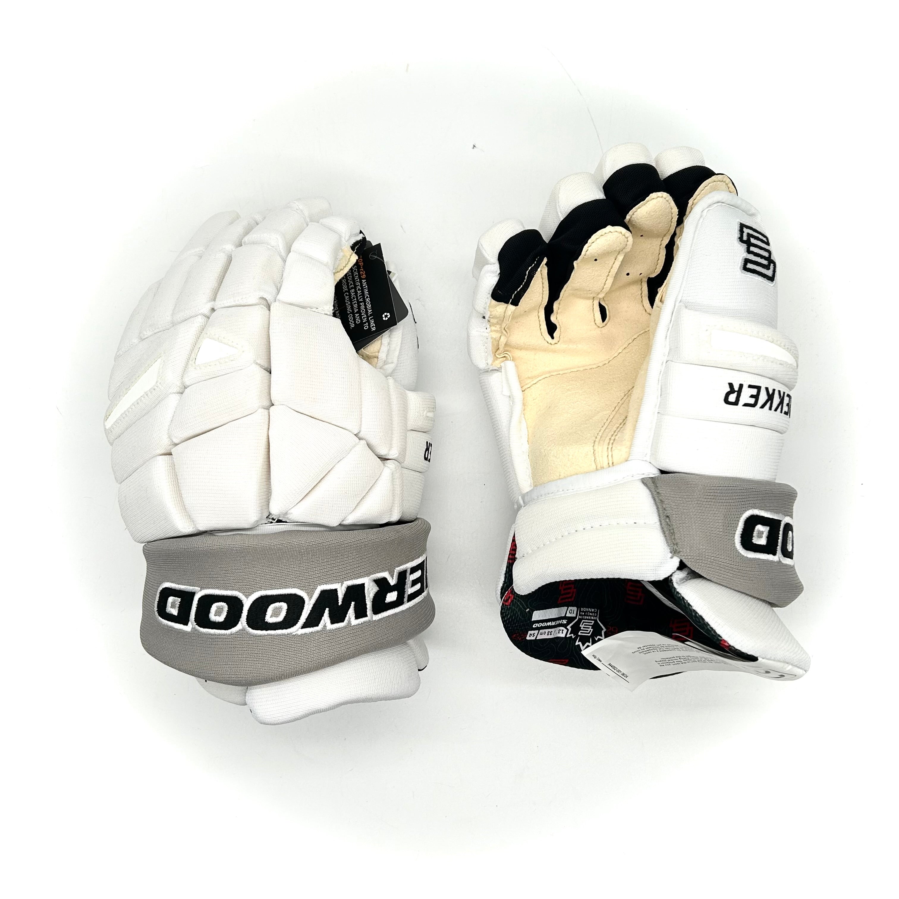 Gant Sherwood Rekker Legend Pro – NHL Pro Stock – Paume Pro – Kings de Los Angeles (Blanc/Gris/Noir)
